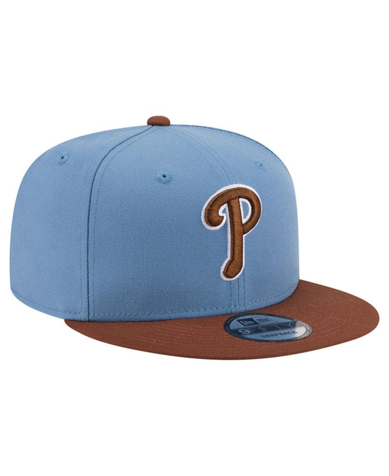Men's Light Blue/Brown Philadelphia Phillies Color Pack 9FIFTY Snapback Hat