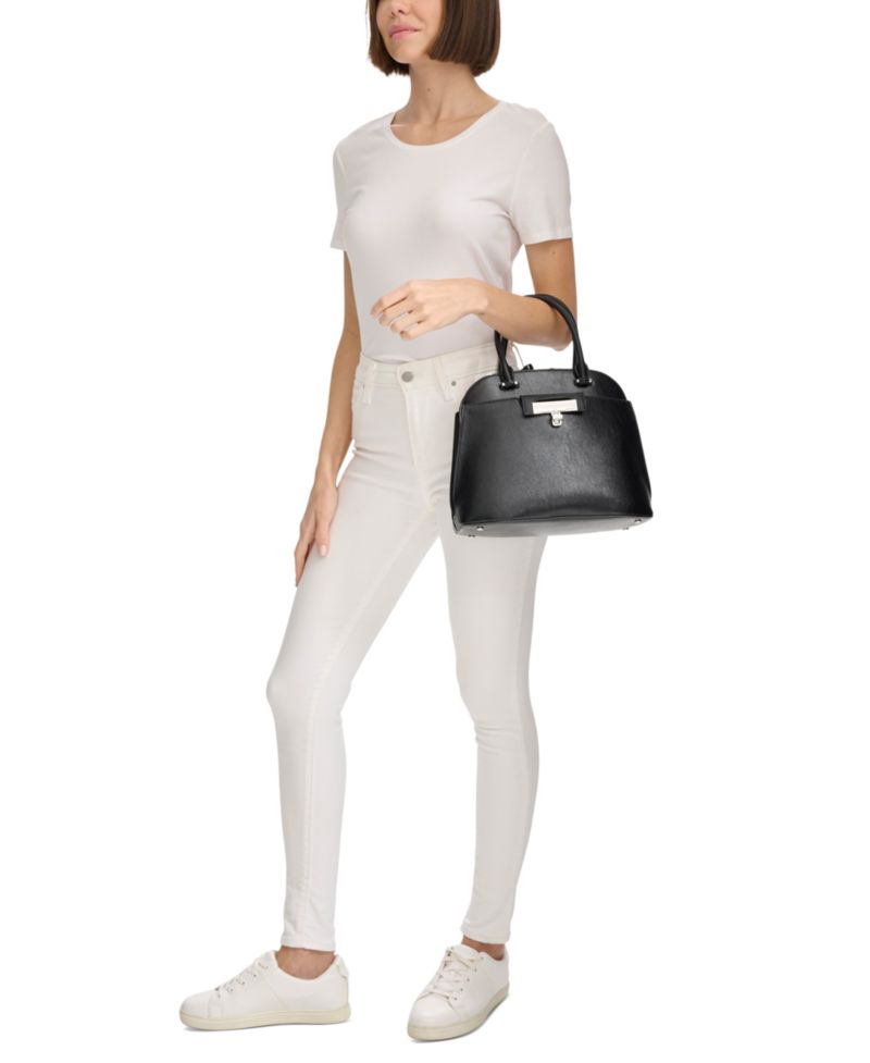 Becky Convertible Turnlock Dome Satchel