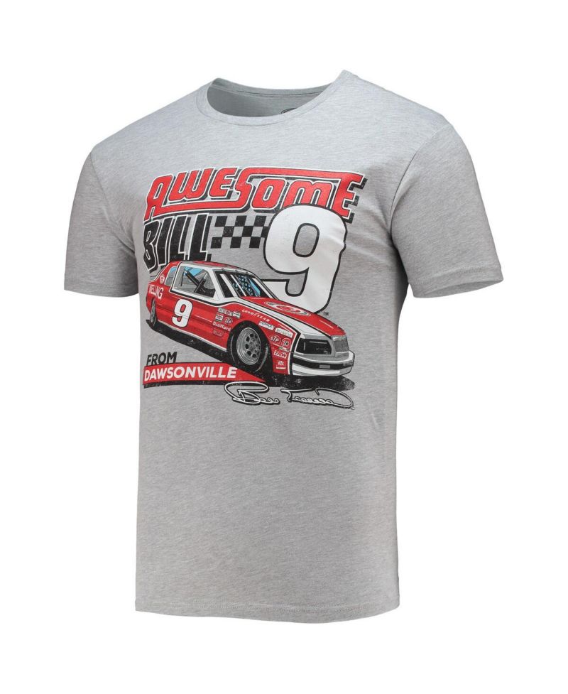 Men's Heathered Gray Bill Elliott Legends T-shirt