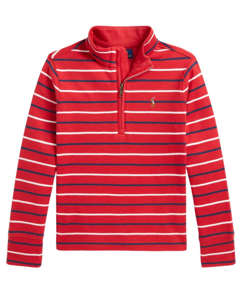 Boys' 2T-7 Interlock Quarter-Zip Shirt