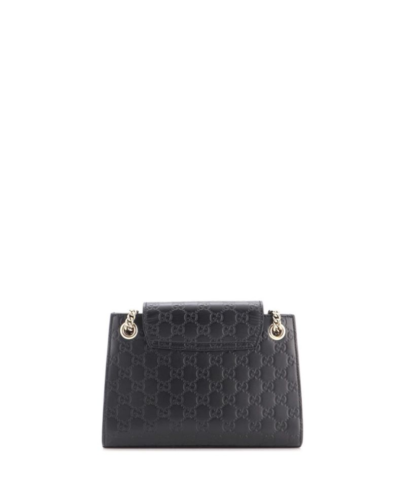 Small Emily Chain Flap Shoulder Bag Guccissima Leather