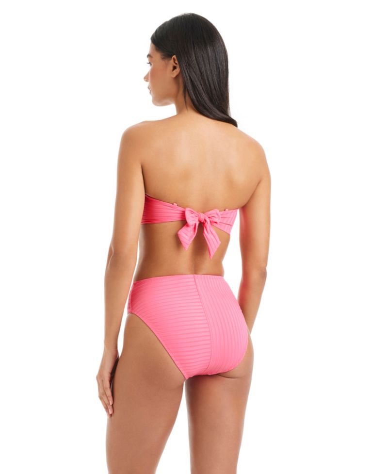 Women's Refresh Ribbed High-Rise Swim Bottoms