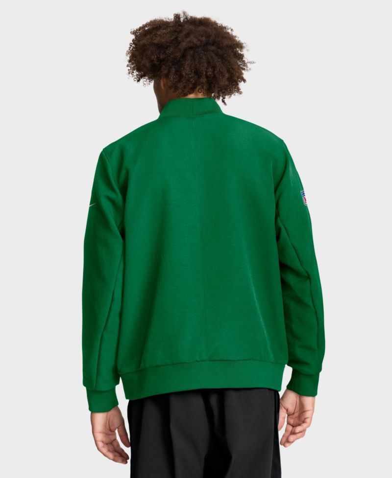 Men's Kelly Green Philadelphia Eagles Sideline Powerful Blocking Full-Zip Dri-FIT Bomber Jacket