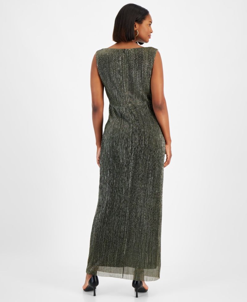 Women's Twist-Front Sleeveless Gown