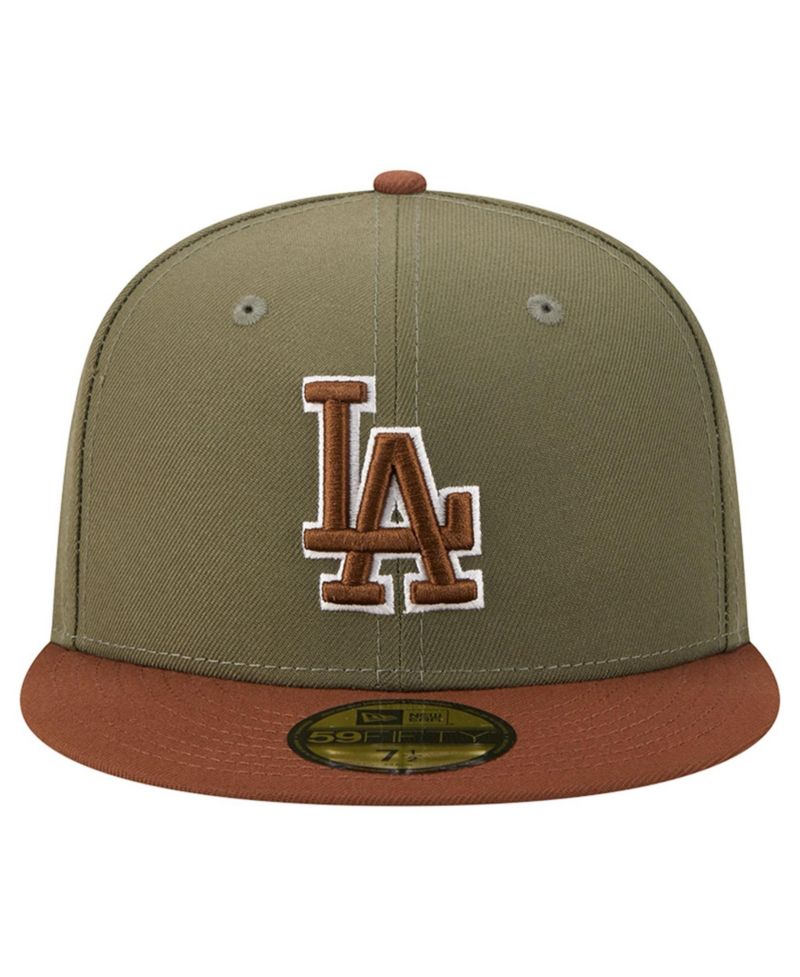 Men's Olive/Brown Los Angeles Dodgers Color Pack 59FIFTY Fitted Hat