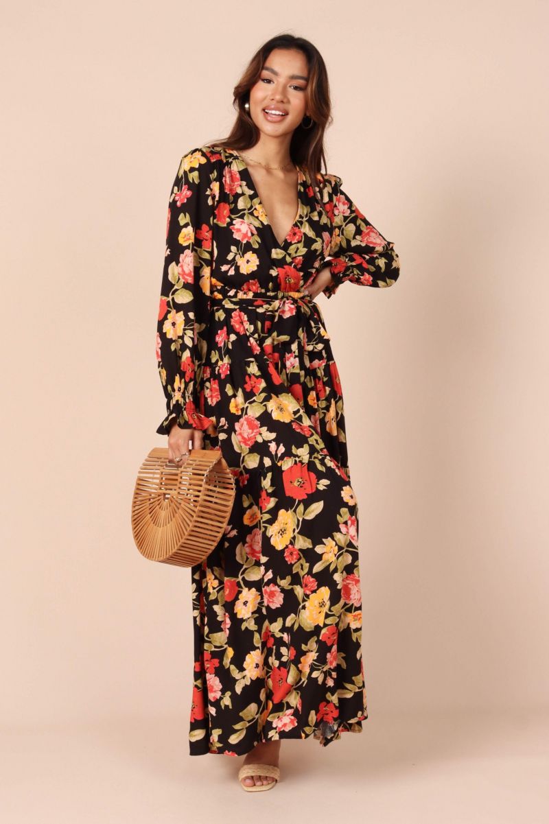 Women's Wrap Jacket Maxi Dress