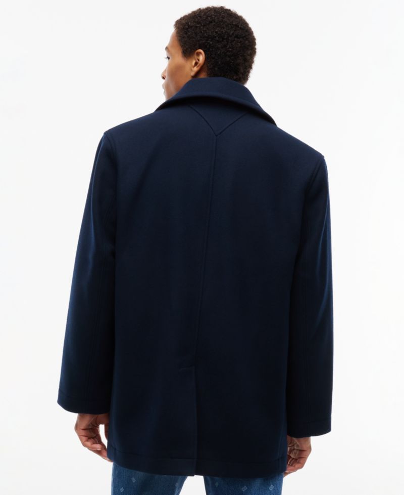 Men's American Icons Classic Patchwork-Lined Wool Peacoat