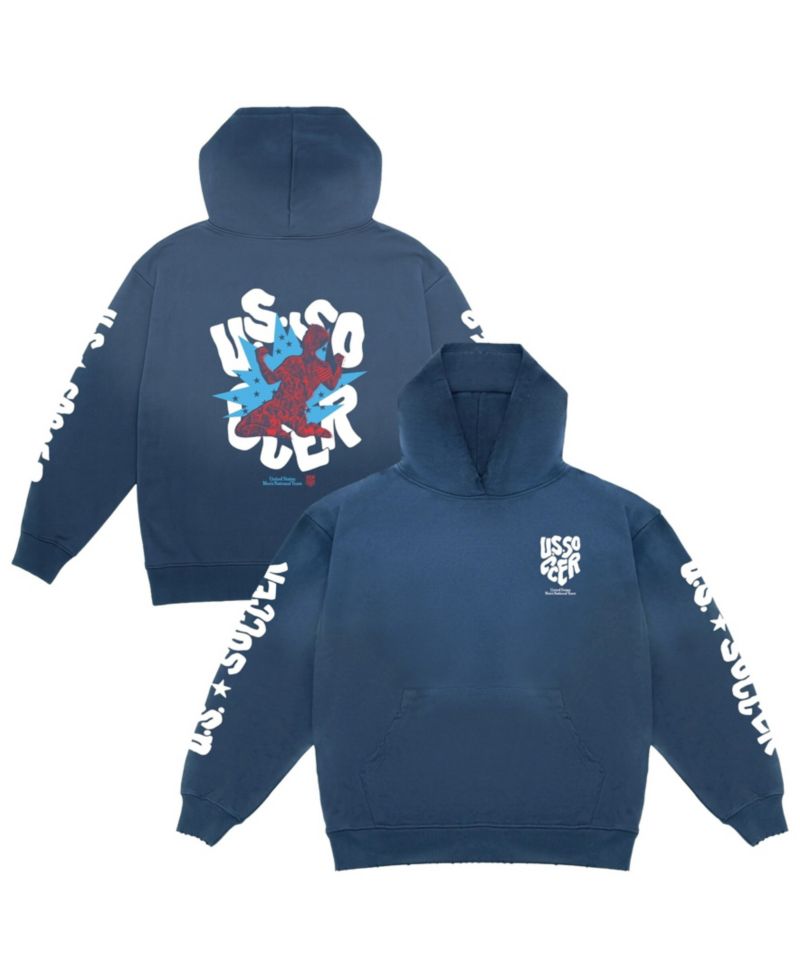 Men's and Women's Navy USMNT Oversized Celebrate Hoodie