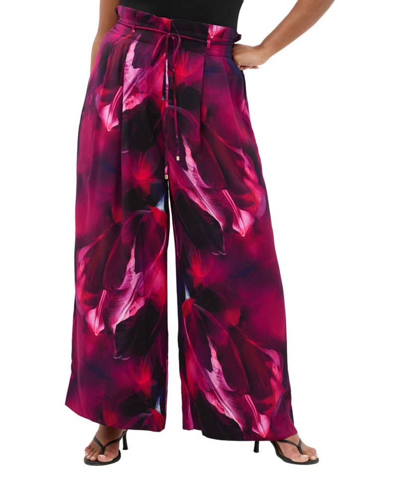 Women's Shania Vivid Print Wide Leg Pant