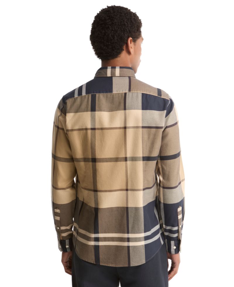 Men's Dunoon Tailored-Fit Tartan Twill Shirt
