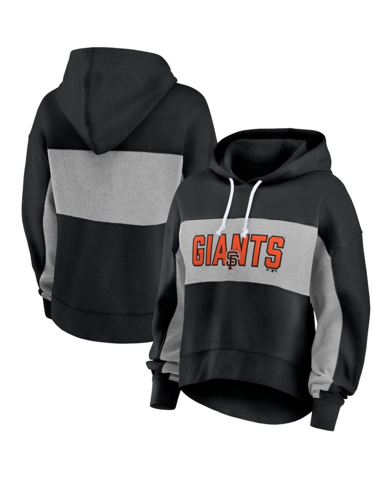 Women's Black San Francisco Giants Filled Stat Sheet Pullover Hoodie