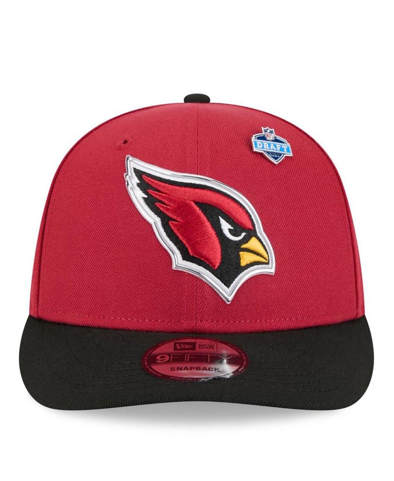 Men's Cardinal/Black Arizona Cardinals 2026 NFL Draft On Stage Pre-Curved 9FIFTY Snapback Hat