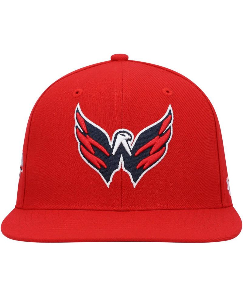 Men's Red Washington Capitals Sure Shot Captain Snapback Hat