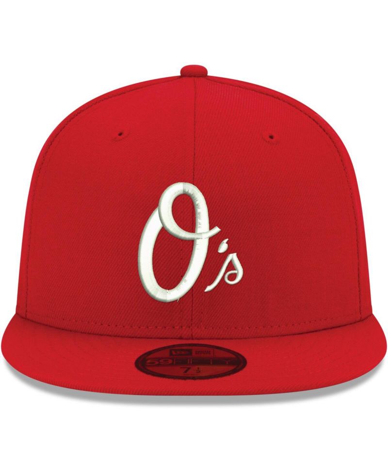 Men's Red Baltimore Orioles White Logo 59FIFTY Fitted Hat