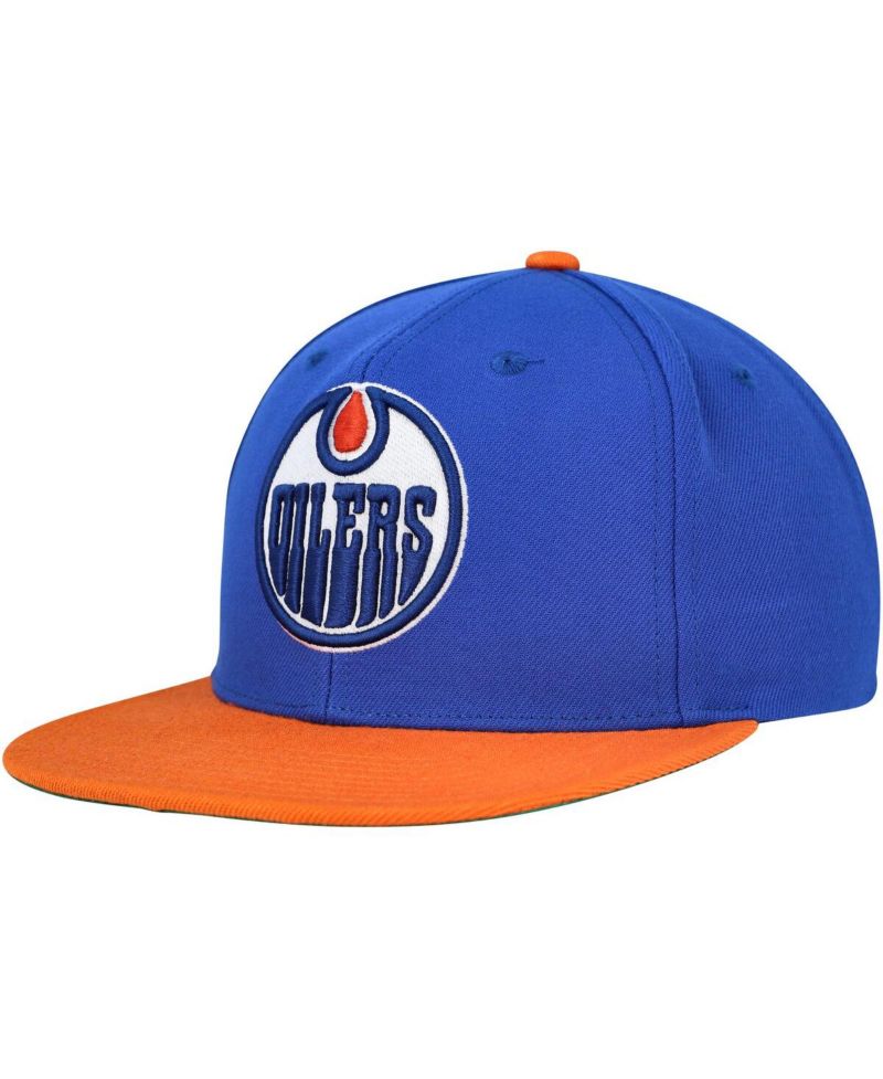 Men's Blue Edmonton Oilers Core Team Ground 2.0 Snapback Hat