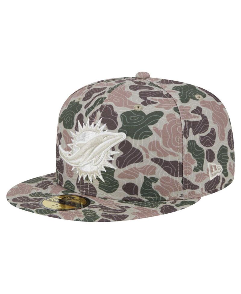 Men's Camo Miami Dolphins Geo 59FIFTY Fitted Hat
