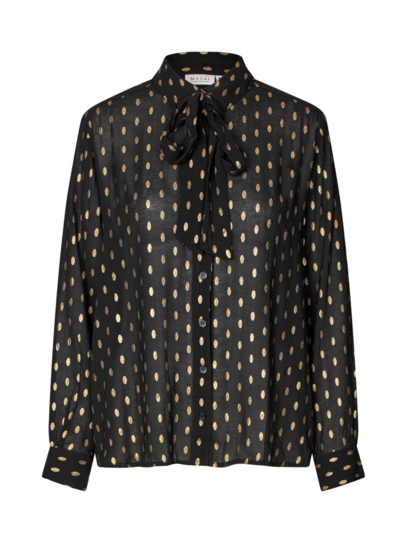 Women's MaInoria Neck Tie Shirt
