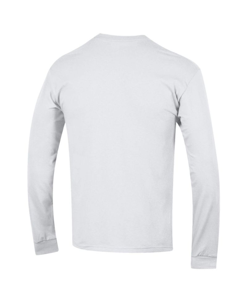 Men's Scarlet Nebraska Huskers Arch Over Logo 2-Hit Long Sleeve T-Shirt