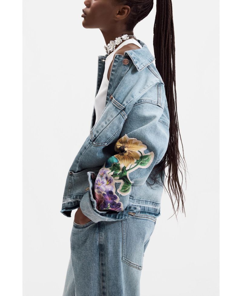 Women's Embroidered denim jacket