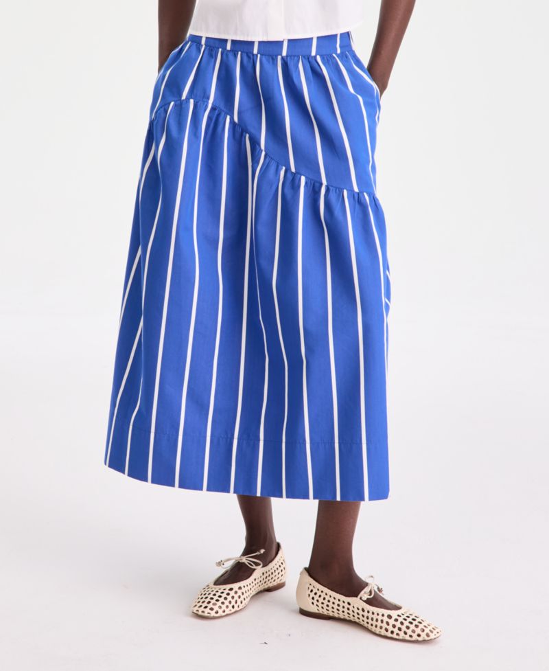 Women's Pull On Stella Poplin Midi Skirt