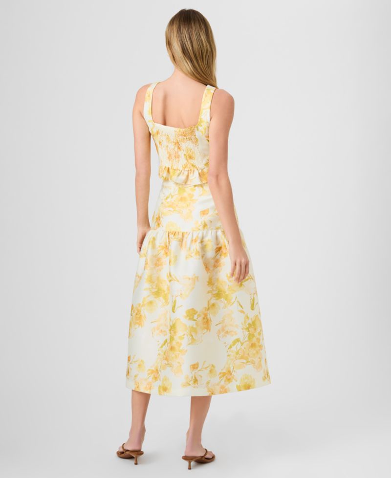 Women's Printed Midi Skirt
