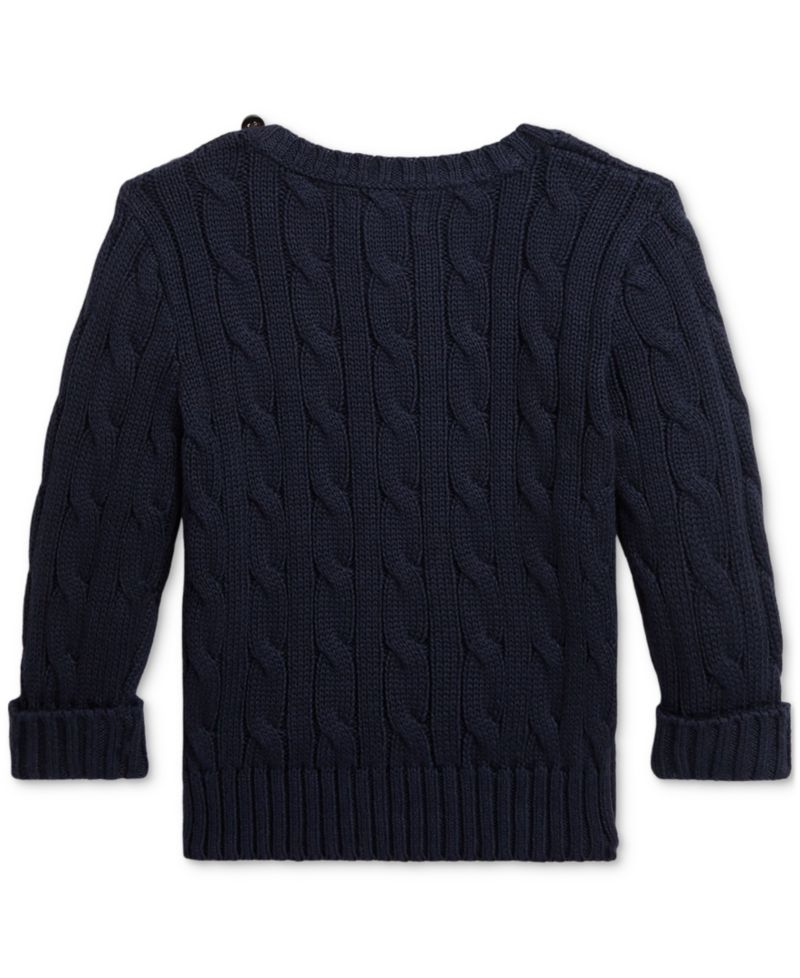 Baby Cotton Cable-Knit Sweater