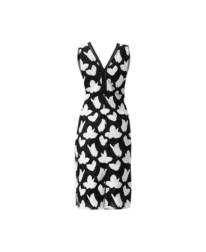 Women's Floral Embroidered Sheath Dress