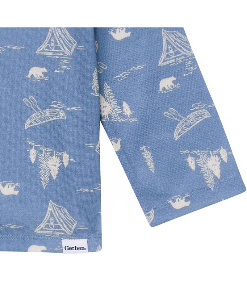 Baby Boys 2-Piece Button Up Pajama Set