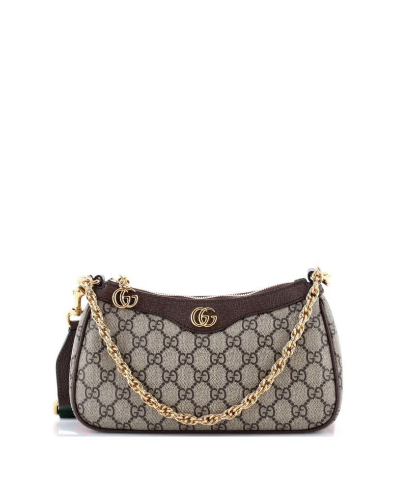 Small Ophidia Charm Shoulder Bag GG Coated Canvas