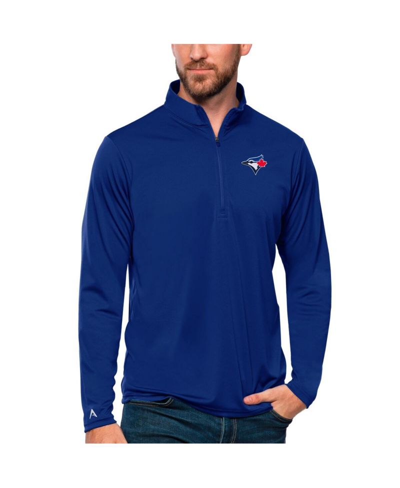 Men's Royal Toronto Blue Jays Tribute Quarter-Zip Pullover Top