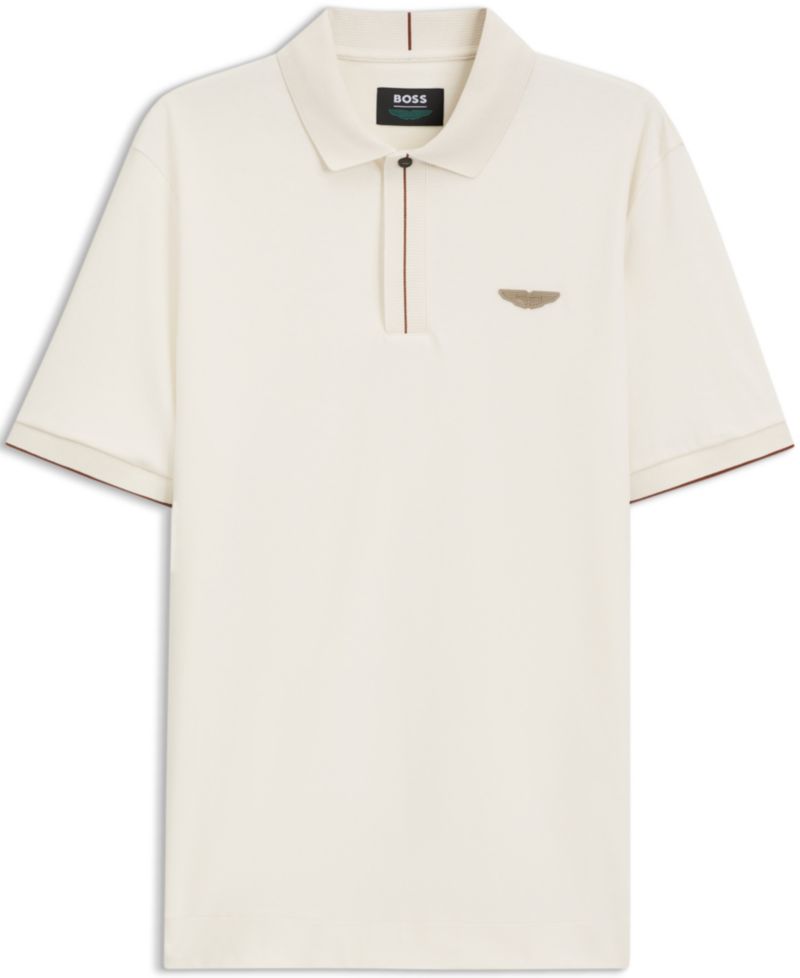 x Aston Martin Men's Mercerized Cotton Regular-Fit Polo Shirt