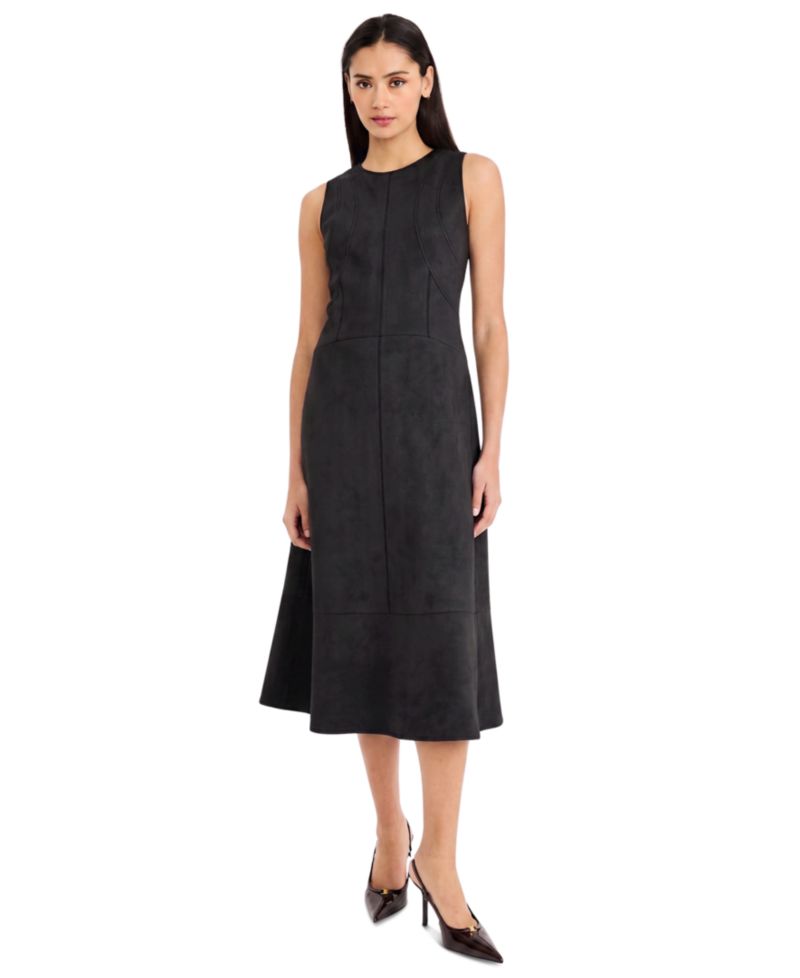 Women's A-Line Sleeveless Midi Dress