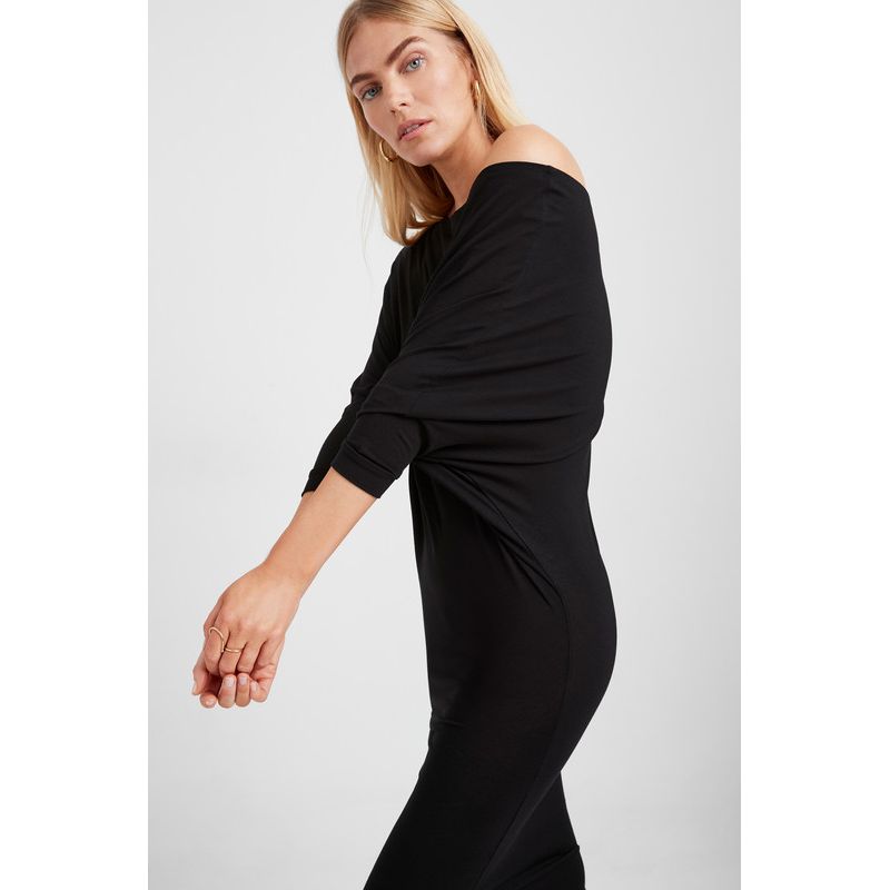 Women's Julia Off-Shoulder Batwing-Sleeve Jersey Midi Dress
