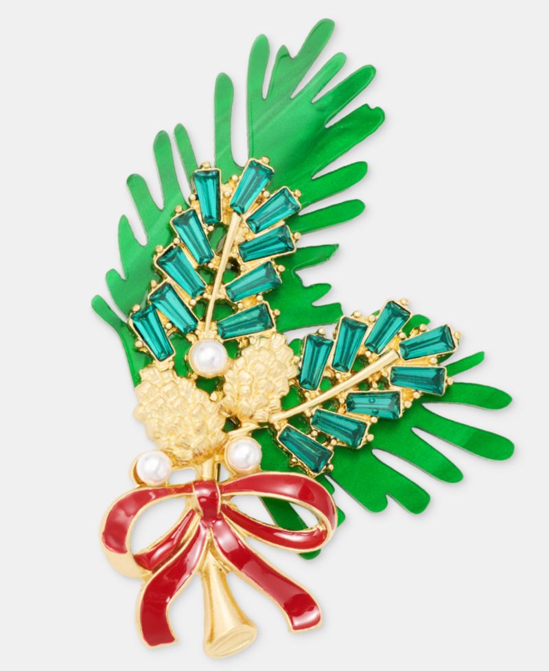 Christmas Pine Branch Pin