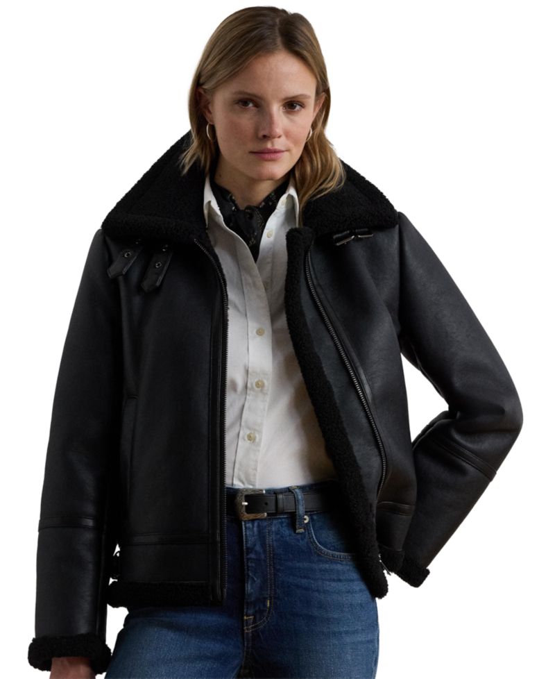 Women's Moto Faux-Leather Jacket