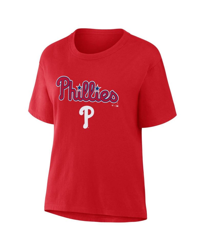 Women's Red Philadelphia Phillies Lockup Legacy T-Shirt