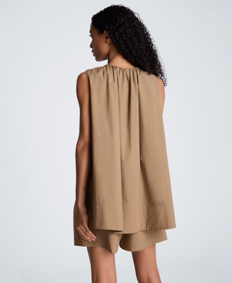 Women's High-Low Tent Poplin Top