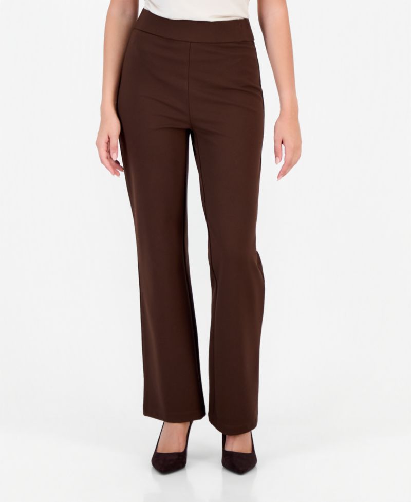 Petite High-Rise Bootcut Pull-On Pants