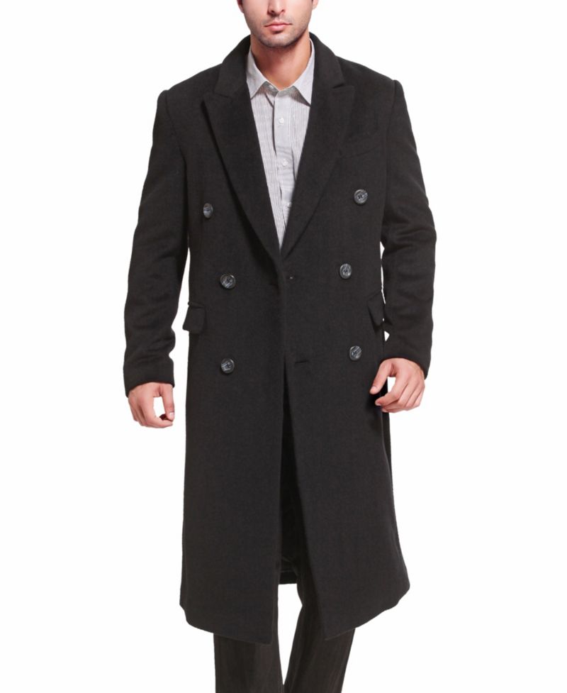 Men's Men Josh Wool Blend Double Breasted Long Coat