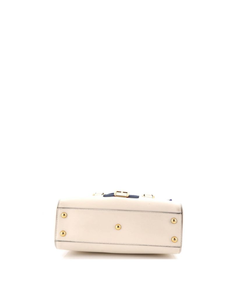 Medium Sylvie Top Handle Tote Leather
