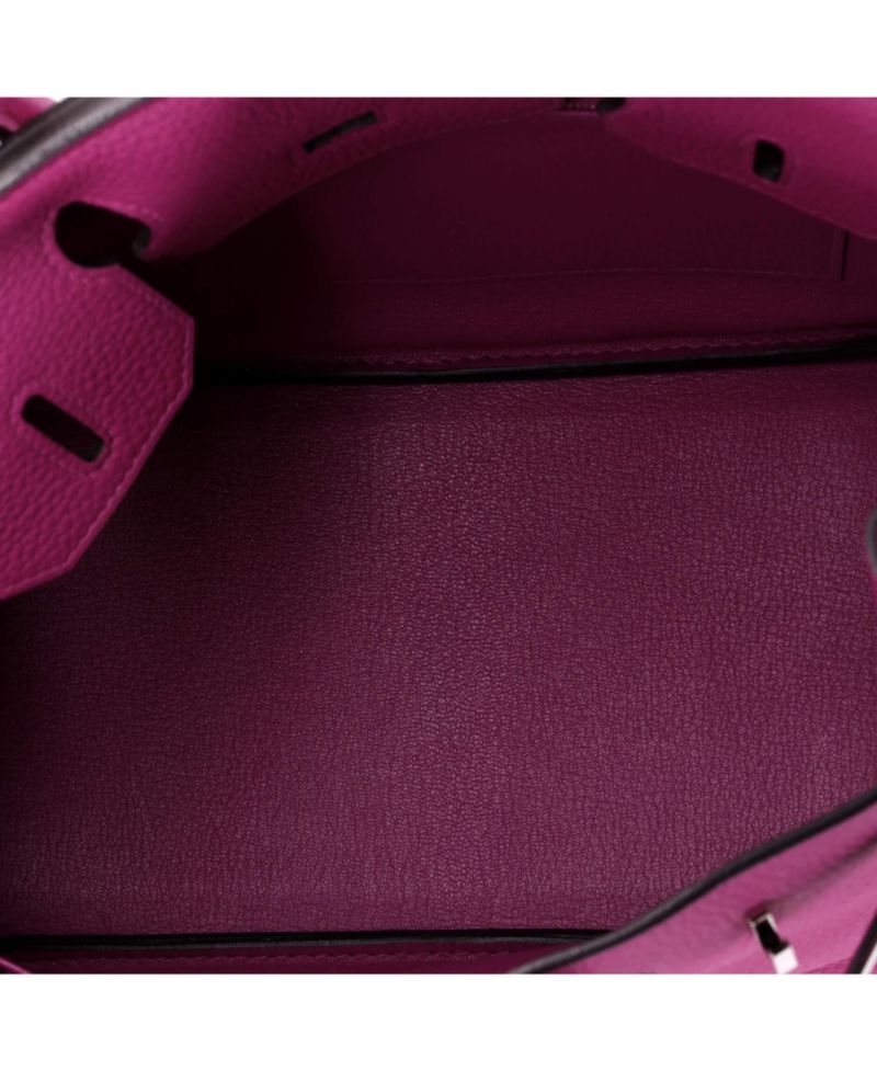 Pre-Owned Hermes Birkin 30 Handbag Pink Togo with Palladium Hardware