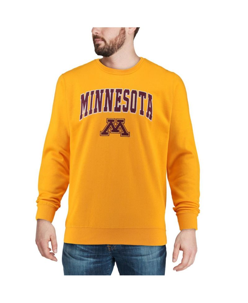 Men's Minnesota Golden Gophers Arch & Logo Crew Neck Sweatshirt