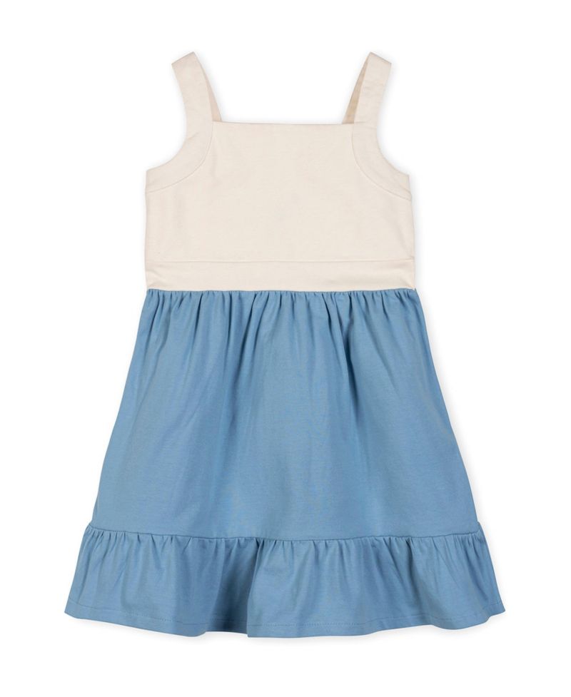 Little Girls Hope and Henry Organic Knit Tank Sundress with Flounce