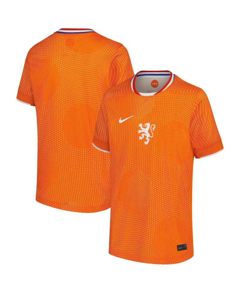 Big Boys and Girls Orange Netherlands Women's National Team 2025/26 Home Replica Jersey
