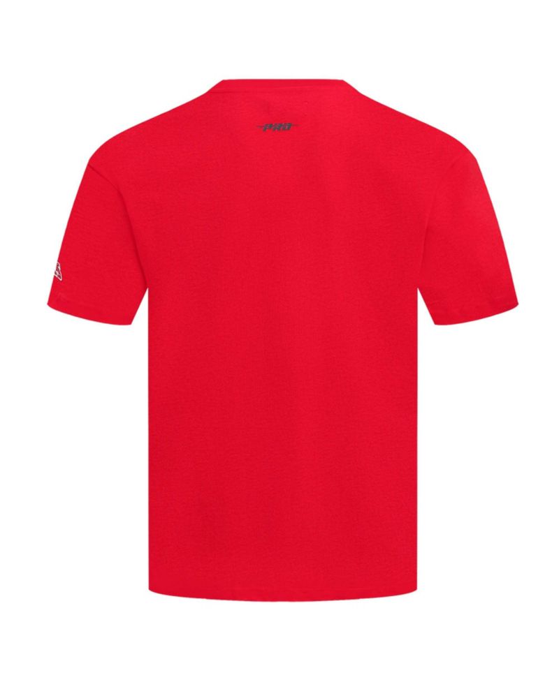 Men's Red Los Angeles Angels Turn It Up Dropped Shoulder T-Shirt