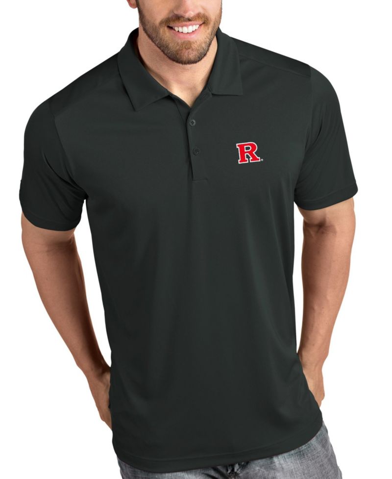 Men's Charcoal Rutgers Scarlet Knights Tribute Polo Shirt