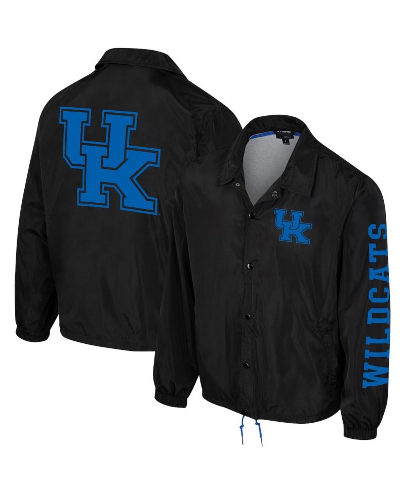 Men's and Women's Black Kentucky Wildcats Coaches Full-Snap Jacket
