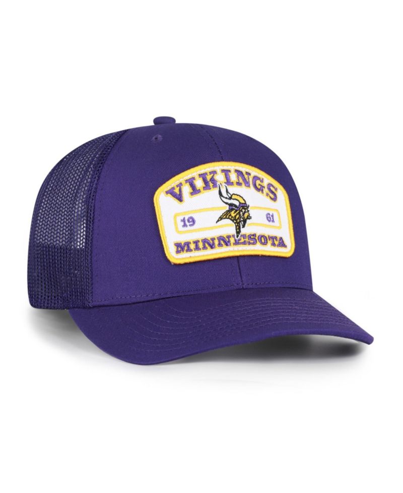 Men's '47 Purple Minnesota Vikings Roadway Adjustable Trucker Hat