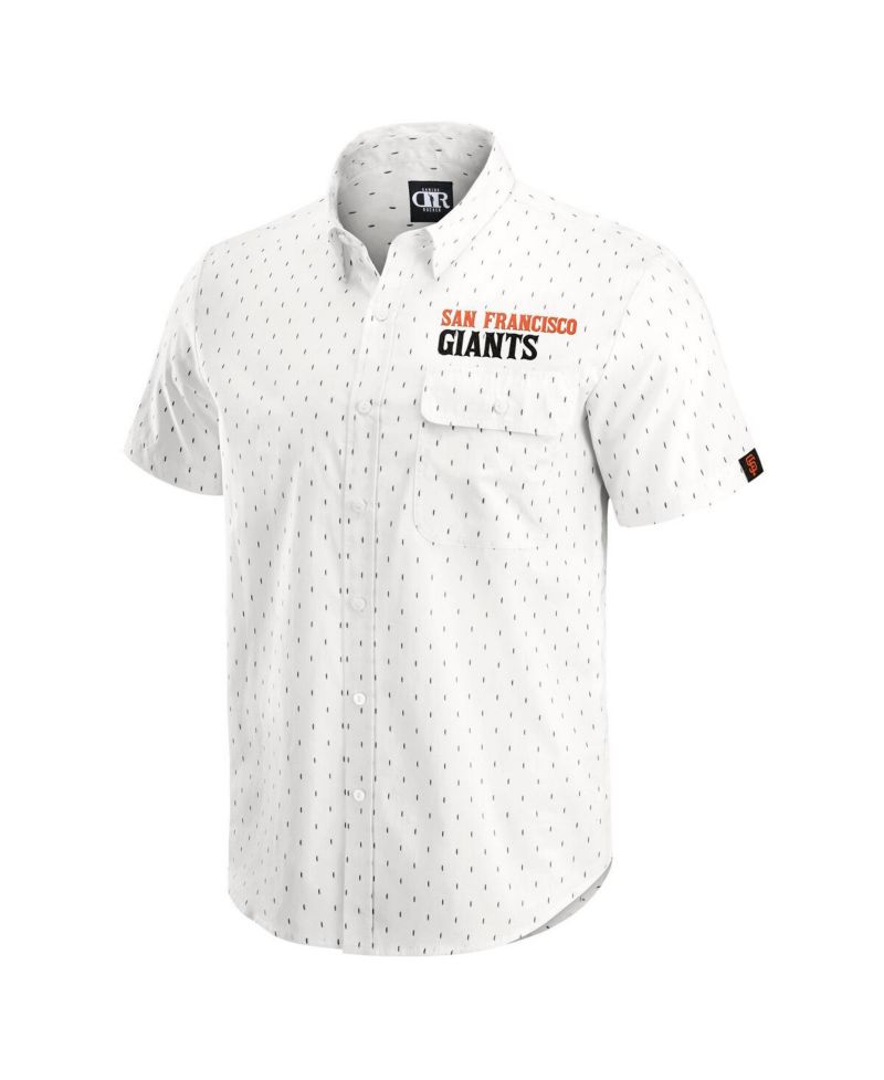 Darius Rucker Collection by Men's Cream San Francisco Giants Printed Button-Down Shirt