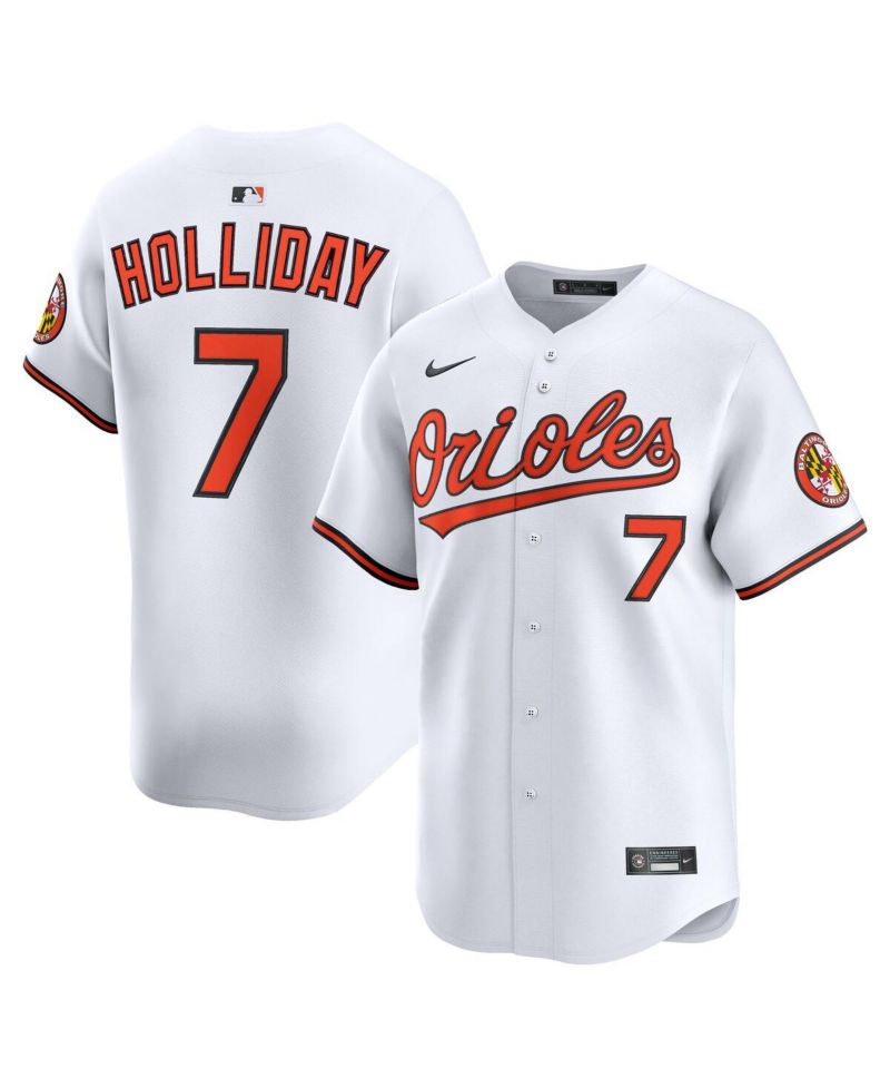 Men's Jackson Holliday White Baltimore Orioles Home Limited Jersey